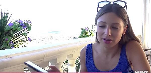  Talia Mint Tests Remote Controlled Toy In A Public Caffe